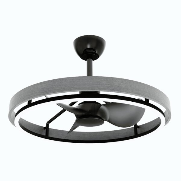 Modern 25 Inch Bedroom Smart Fan Light