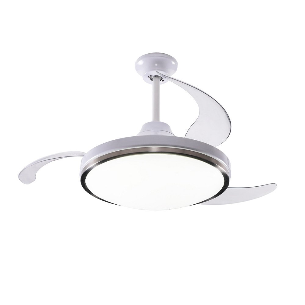 Modern Invisible Retractable Ceiling Fan with LED Light
