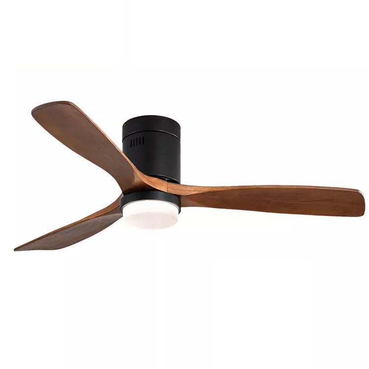 Wooden 52 Inch Decorative LED Ceiling Indoor Fans