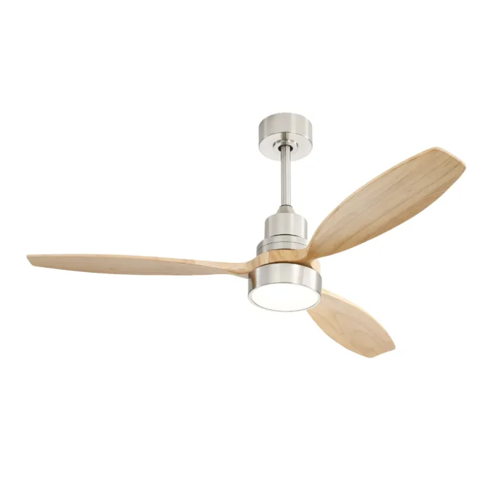 52 Inch Ceiling Fan with Light Modern Wood Blades (1) 52 Inch Ceiling Fan with Light Modern Wood Blades