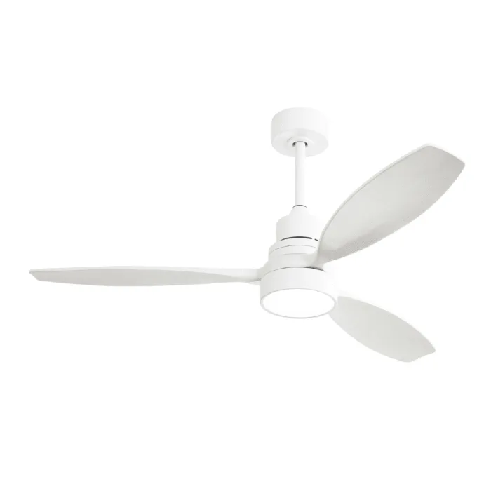 52 Inch Modern White Ceiling Fan with LED Light (1) 52 Inch Modern White Ceiling Fan with LED Light