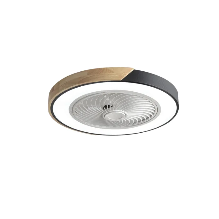 20 Inch Modern Wood Round Ceiling Fan with LED Lighting (1) 20 Inch Modern Wood Round Ceiling Fan with LED Lighting