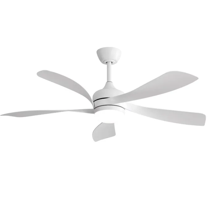 52 Inch Modern Minimalist White Ceiling Fan with Light (1) 52 Inch Modern Minimalist White Ceiling Fan with Light